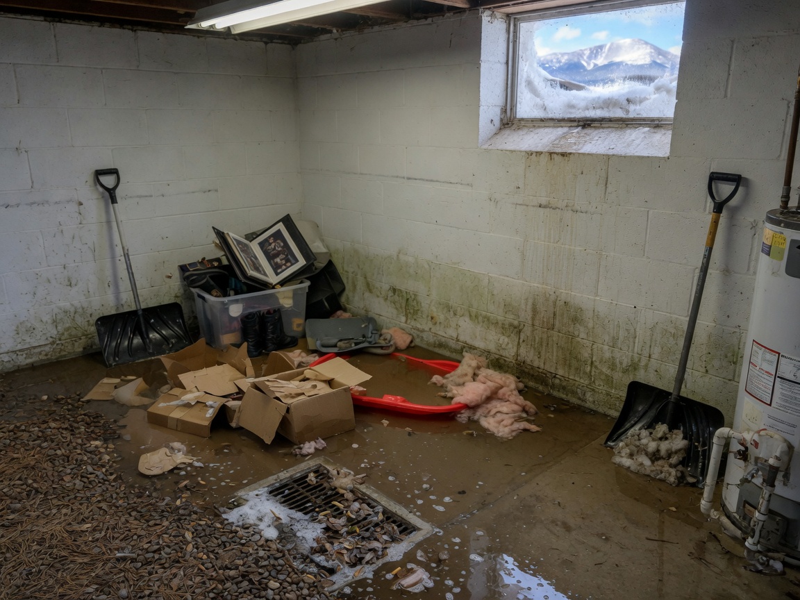 Spring Snowmelt And Basement Flooding In Colorado Springs