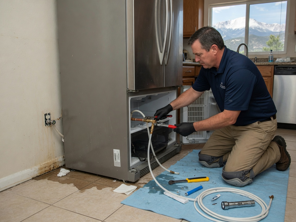 Refrigerator Water Line Leak Repair in Colorado Springs, CO